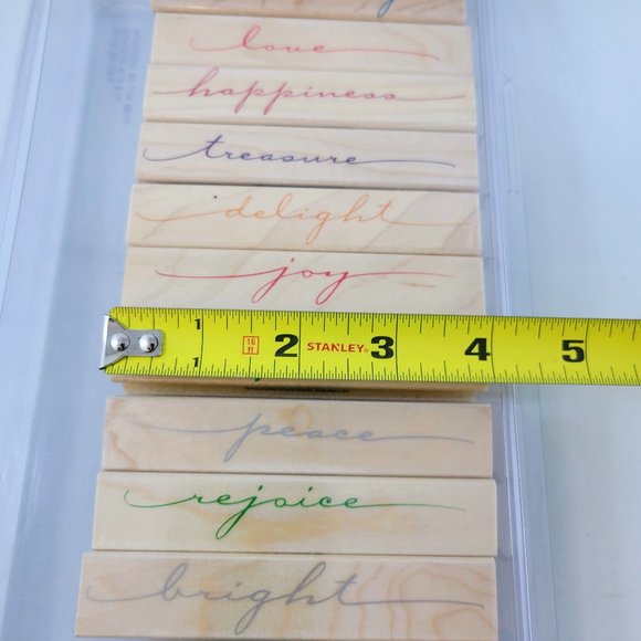 Hero Arts Holiday Border Stamps Word Paper Crafts Card Making Scrapbooking Read - Picture 7 of 8